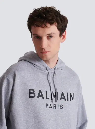 Balmain Printed cotton hoodie | Thumbnail 6 Balmain Printed cotton hoodie | Thumbnail 6