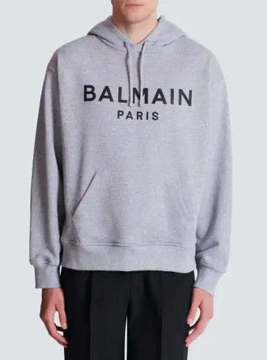 Balmain Printed cotton hoodie | Thumbnail 7 Balmain Printed cotton hoodie | Thumbnail 7