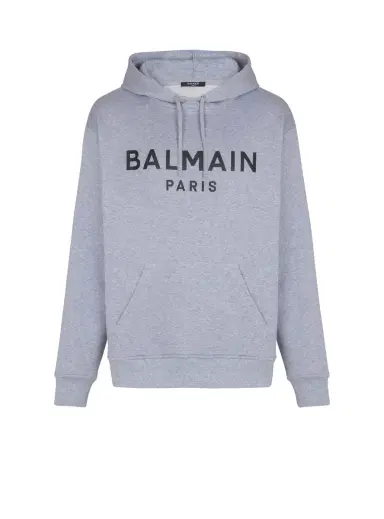 Balmain Printed cotton hoodie | Thumbnail 1 Balmain Printed cotton hoodie | Thumbnail 1