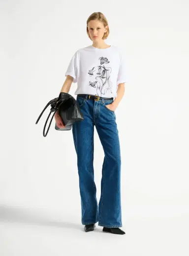 Balmain Printed Flower T-shirt | Thumbnail 2 Balmain Printed Flower T-shirt | Thumbnail 2