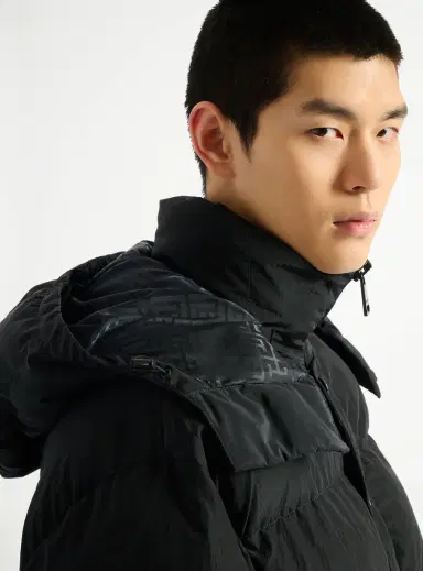 Balmain Padded nylon and leather jacket | Thumbnail 6 Balmain Padded nylon and leather jacket | Thumbnail 6