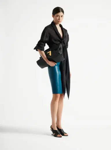 Balmain Zipped lambskin skirt | Thumbnail 2 Balmain Zipped lambskin skirt | Thumbnail 2