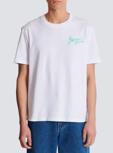 Balmain T-shirt with Paris Brush print | Thumbnail 7 Balmain T-shirt with Paris Brush print | Thumbnail 7