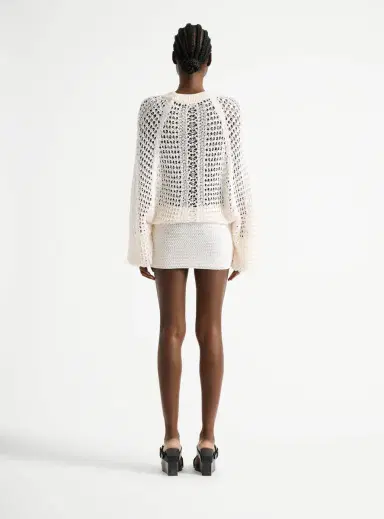 Balmain Short crochet lace dress | Thumbnail 3 Balmain Short crochet lace dress | Thumbnail 3