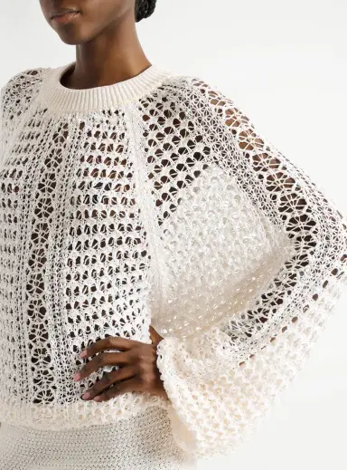 Balmain Short crochet lace dress | Thumbnail 4 Balmain Short crochet lace dress | Thumbnail 4