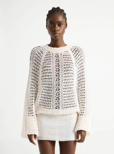 Balmain Short crochet lace dress | Thumbnail 5 Balmain Short crochet lace dress | Thumbnail 5