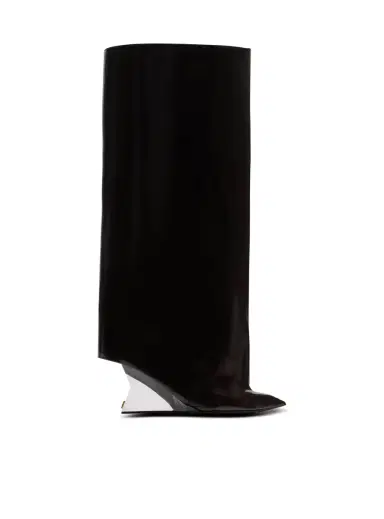 Balmain Wedge calfskin leather boots | Thumbnail 1 Balmain Wedge calfskin leather boots | Thumbnail 1