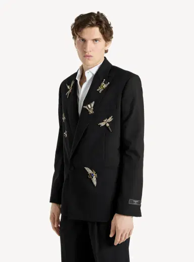 Balmain Embroidered wool and crystal Insect jacket | Thumbnail 3 Balmain Embroidered wool and crystal Insect jacket | Thumbnail 3