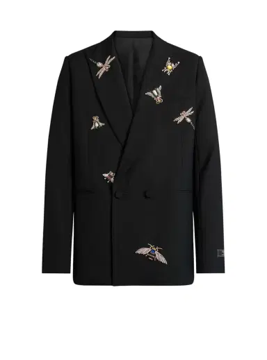 Balmain Embroidered wool and crystal Insect jacket | Thumbnail 1 Balmain Embroidered wool and crystal Insect jacket | Thumbnail 1