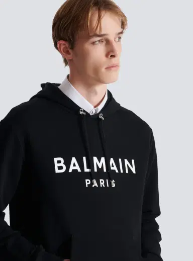 Balmain Printed cotton hoodie | Thumbnail 7 Balmain Printed cotton hoodie | Thumbnail 7