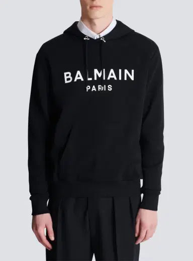 Balmain Printed cotton hoodie | Thumbnail 8 Balmain Printed cotton hoodie | Thumbnail 8