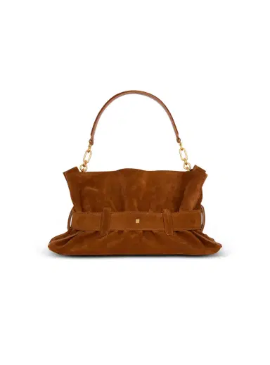 Balmain Anthem Medium suede leather bag | Thumbnail 4 Balmain Anthem Medium suede leather bag | Thumbnail 4