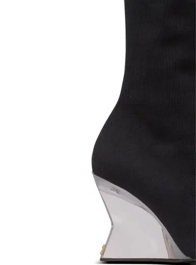 Balmain Wedge knit thigh-high boots | Thumbnail 4 Balmain Wedge knit thigh-high boots | Thumbnail 4