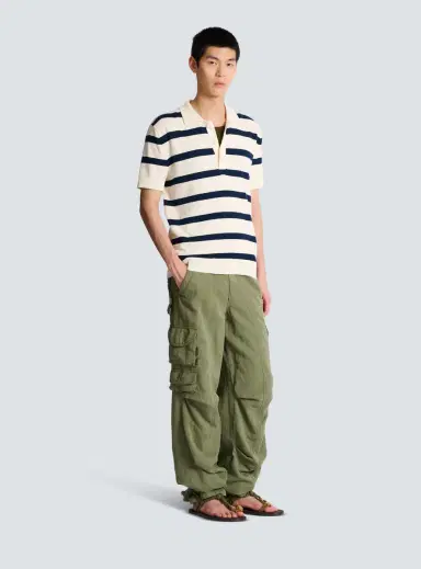 Balmain Cotton Marinière polo | Thumbnail 3 Balmain Cotton Marinière polo | Thumbnail 3