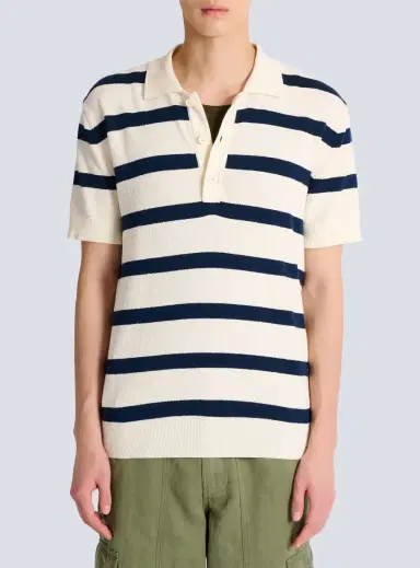 Balmain Cotton Marinière polo | Thumbnail 7 Balmain Cotton Marinière polo | Thumbnail 7