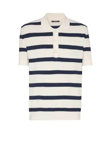 Balmain Cotton Marinière polo | Thumbnail 1 Balmain Cotton Marinière polo | Thumbnail 1