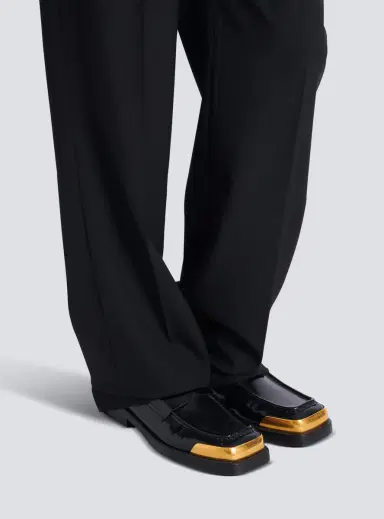 Balmain Square-toe glazed leather loafers | Thumbnail 2 Balmain Square-toe glazed leather loafers | Thumbnail 2