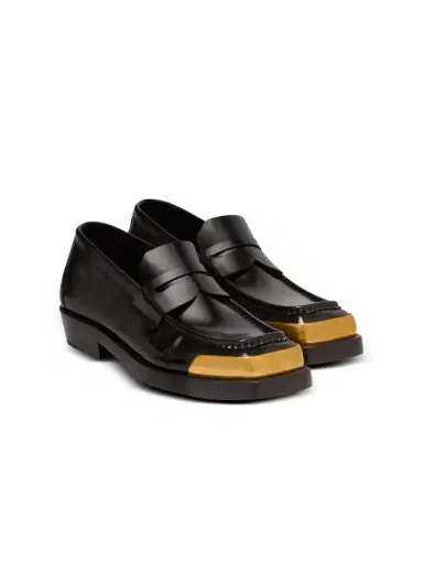 Balmain Square-toe glazed leather loafers | Thumbnail 3 Balmain Square-toe glazed leather loafers | Thumbnail 3