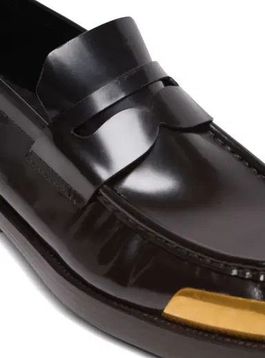 Balmain Square-toe glazed leather loafers | Thumbnail 5 Balmain Square-toe glazed leather loafers | Thumbnail 5