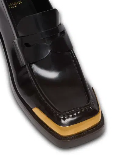 Balmain Square-toe glazed leather loafers | Thumbnail 6 Balmain Square-toe glazed leather loafers | Thumbnail 6
