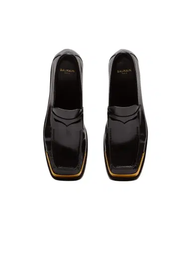 Balmain Square-toe glazed leather loafers | Thumbnail 7 Balmain Square-toe glazed leather loafers | Thumbnail 7
