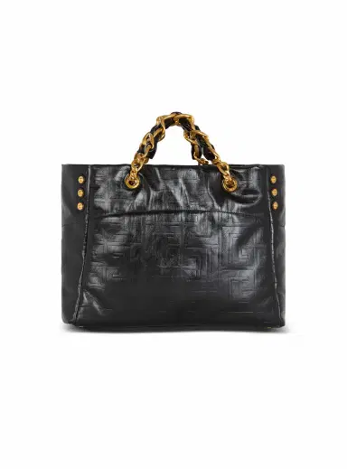 Balmain 1945 Soft crackled leather tote bag | Thumbnail 4 Balmain 1945 Soft crackled leather tote bag | Thumbnail 4