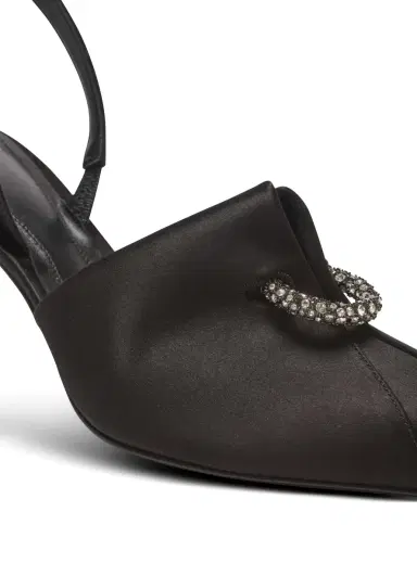 Balmain Satin slingbacks with piercing | Thumbnail 5 Balmain Satin slingbacks with piercing | Thumbnail 5