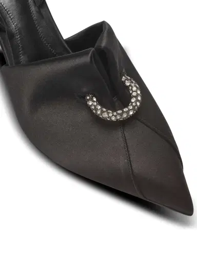 Balmain Satin slingbacks with piercing | Thumbnail 6 Balmain Satin slingbacks with piercing | Thumbnail 6
