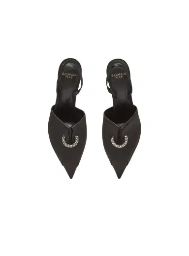 Balmain Satin slingbacks with piercing | Thumbnail 7 Balmain Satin slingbacks with piercing | Thumbnail 7