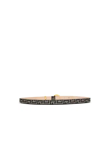 Balmain Monogram jacquard T-Bar belt | Thumbnail 4 Balmain Monogram jacquard T-Bar belt | Thumbnail 4