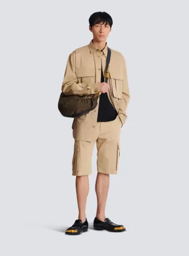 Balmain Cotton canvas cargo Bermuda shorts | Thumbnail 2 Balmain Cotton canvas cargo Bermuda shorts | Thumbnail 2