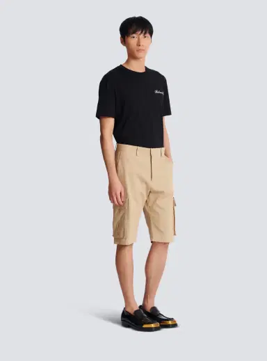 Balmain Cotton canvas cargo Bermuda shorts | Thumbnail 3 Balmain Cotton canvas cargo Bermuda shorts | Thumbnail 3