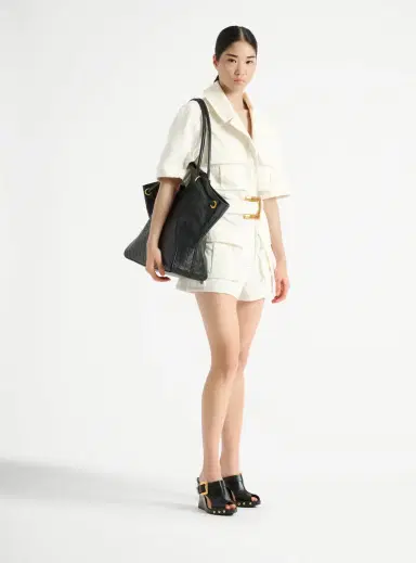 Balmain Belted denim playsuit | Thumbnail 2 Balmain Belted denim playsuit | Thumbnail 2