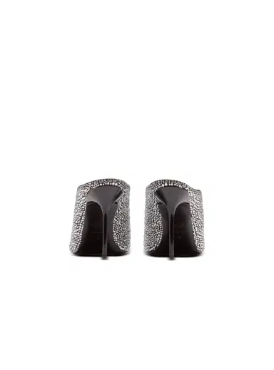 Balmain Suede and rhinestone mules with front piercing | Thumbnail 3 Balmain Suede and rhinestone mules with front piercing | Thumbnail 3