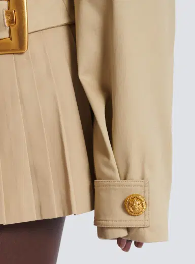 Balmain Cropped gabardine jacket | Thumbnail 5 Balmain Cropped gabardine jacket | Thumbnail 5