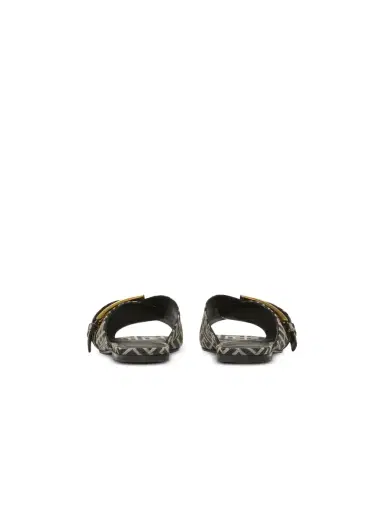Balmain Flat monogram jacquard Anthem sandals | Thumbnail 4 Balmain Flat monogram jacquard Anthem sandals | Thumbnail 4