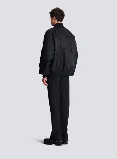 Balmain Printed nylon bomber jacket | Thumbnail 4 Balmain Printed nylon bomber jacket | Thumbnail 4