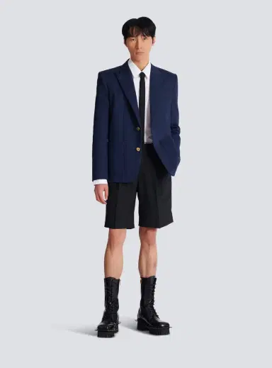 Balmain Cotton twill 2-buttons jacket | Thumbnail 2 Balmain Cotton twill 2-buttons jacket | Thumbnail 2