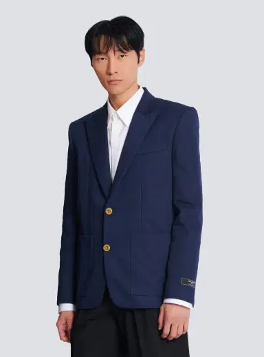 Balmain Cotton twill 2-buttons jacket | Thumbnail 7 Balmain Cotton twill 2-buttons jacket | Thumbnail 7