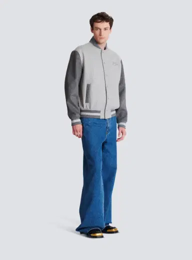 Balmain Wool and cashmere varsity jacket | Thumbnail 3 Balmain Wool and cashmere varsity jacket | Thumbnail 3