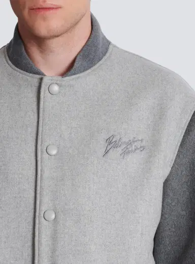 Balmain Wool and cashmere varsity jacket | Thumbnail 5 Balmain Wool and cashmere varsity jacket | Thumbnail 5
