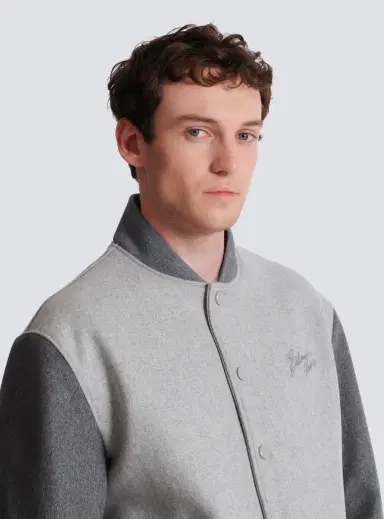 Balmain Wool and cashmere varsity jacket | Thumbnail 7 Balmain Wool and cashmere varsity jacket | Thumbnail 7