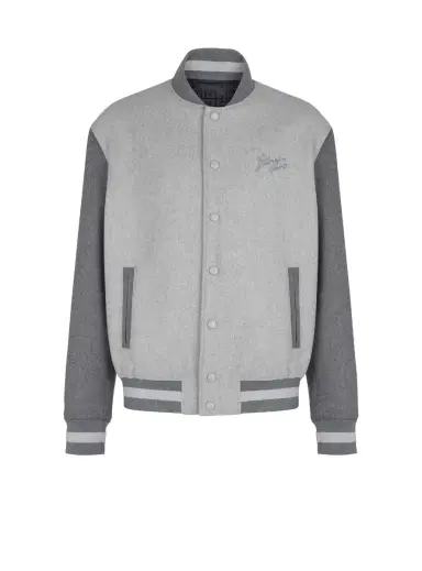 Balmain Wool and cashmere varsity jacket | Thumbnail 1 Balmain Wool and cashmere varsity jacket | Thumbnail 1