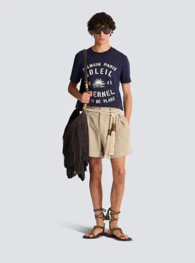 Balmain Flocked Soleil T-shirt | Thumbnail 2 Balmain Flocked Soleil T-shirt | Thumbnail 2