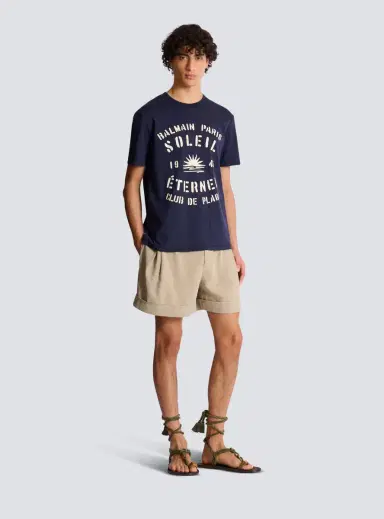 Balmain Flocked Soleil T-shirt | Thumbnail 3 Balmain Flocked Soleil T-shirt | Thumbnail 3