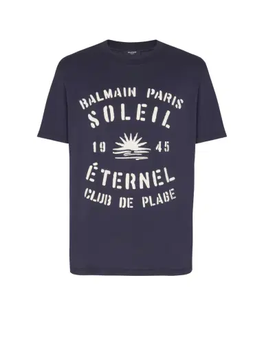 Balmain Flocked Soleil T-shirt | Thumbnail 1 Balmain Flocked Soleil T-shirt | Thumbnail 1