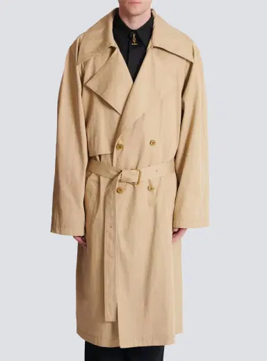 Balmain Cotton canvas trench coat | Thumbnail 7 Balmain Cotton canvas trench coat | Thumbnail 7