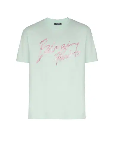 Balmain Printed cotton T-shirt | Thumbnail 1 Balmain Printed cotton T-shirt | Thumbnail 1