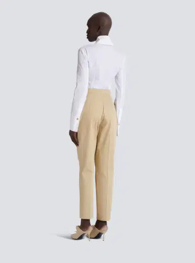 Balmain Darted 7/8 trousers in cotton gabardine | Thumbnail 4 Balmain Darted 7/8 trousers in cotton gabardine | Thumbnail 4