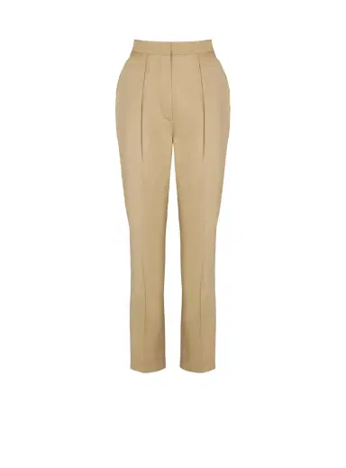 Balmain Darted 7/8 trousers in cotton gabardine | Thumbnail 1 Balmain Darted 7/8 trousers in cotton gabardine | Thumbnail 1